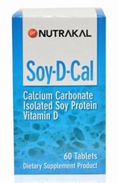 รูปภาพของ NUTRAKAL Soy D Cal (นูทราแคล ซอย ดี แคล) ขวดใหญ่ 120เม็ด